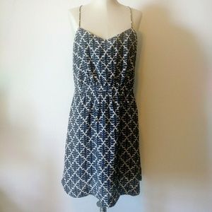 Madewell open back silk dress